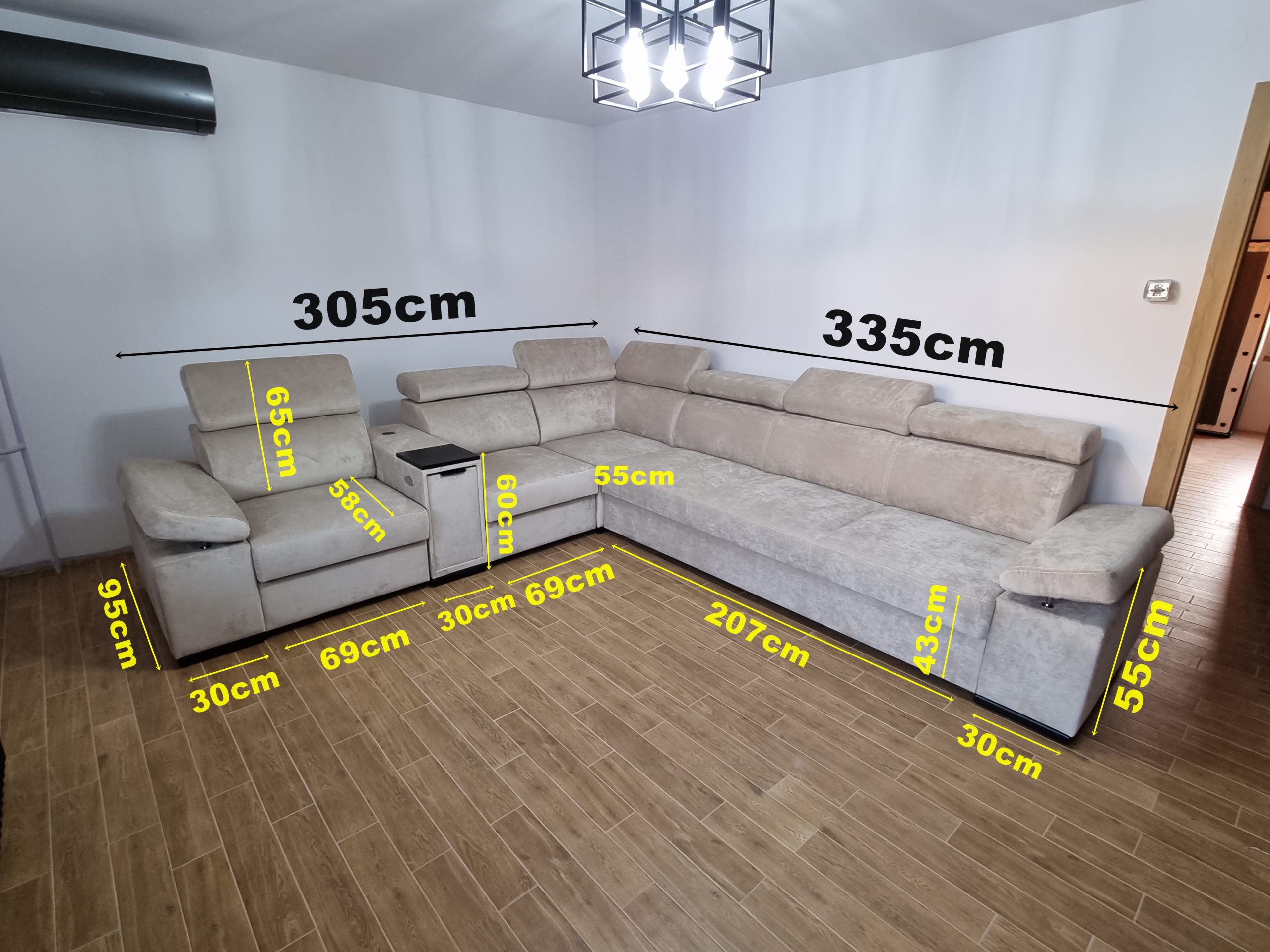 Narożnik FIGARO funkcja Relax